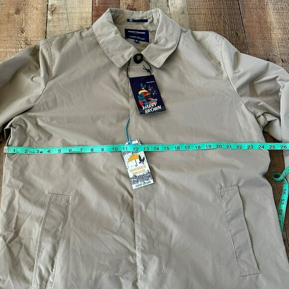 Harry Brown London Showerproof Khaki Trench Coat XL - Picture 2 of 8